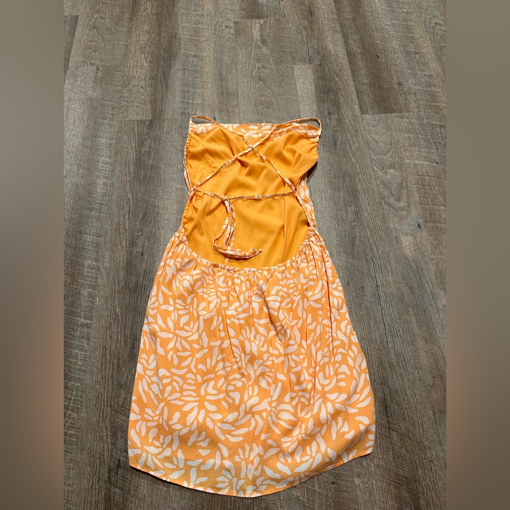 Bright Orange Sun Dress